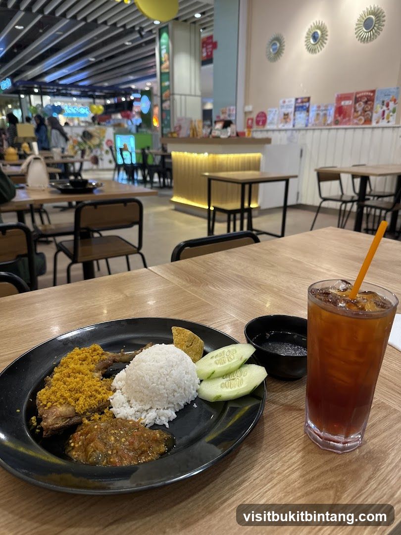 Fried Chicken Meal with Iced Tea