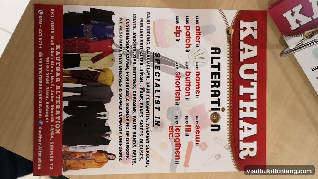 Kauthar Alteration Flyer