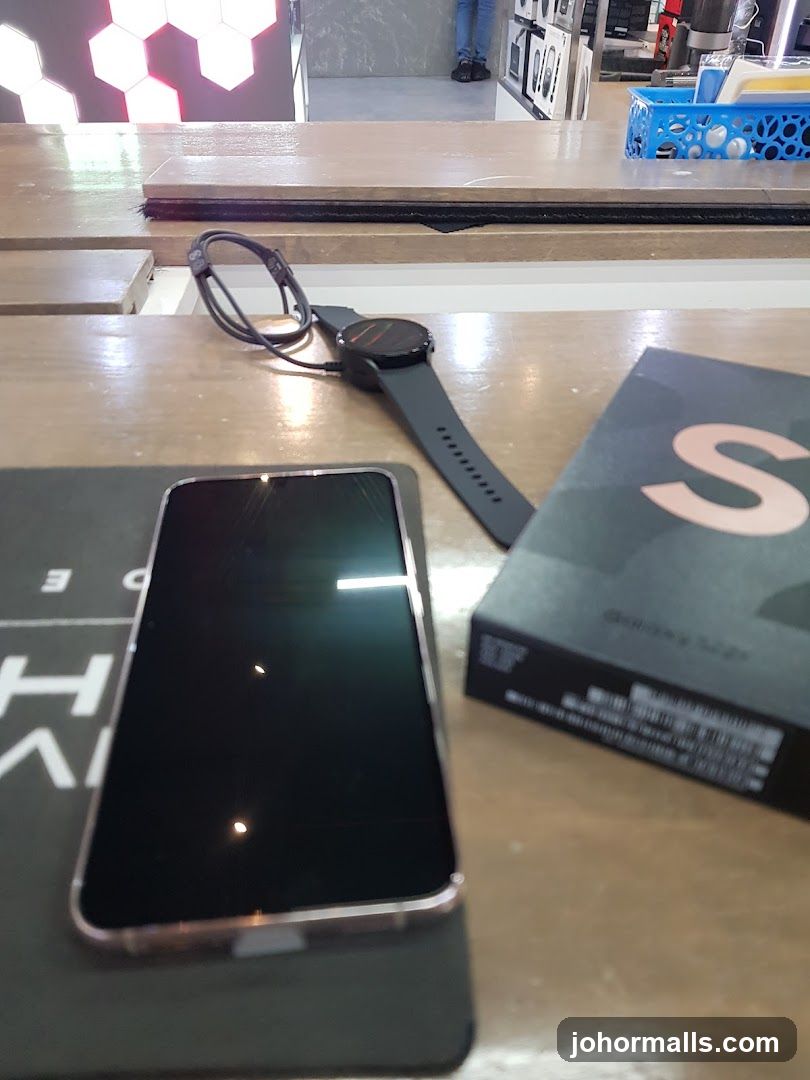 Smartphone and Smartwatch Display
