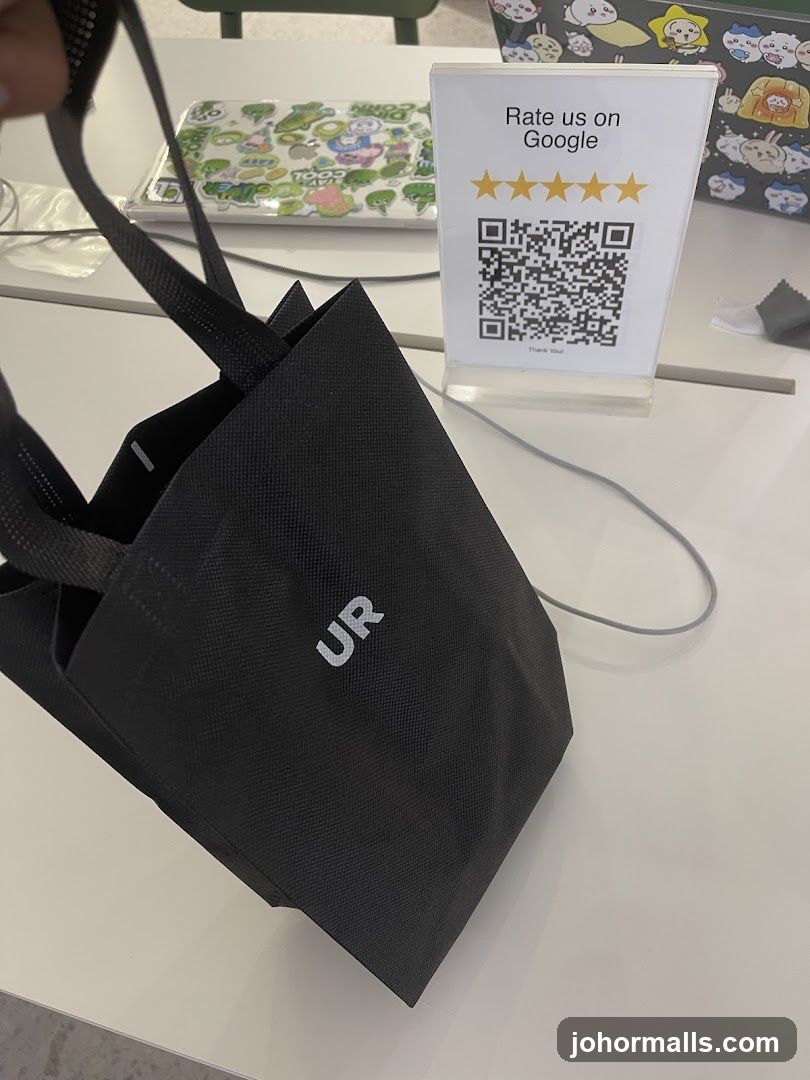 Google Review Sign and Branded Bag