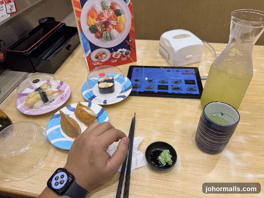 Sushi Meal with Tablet Menu