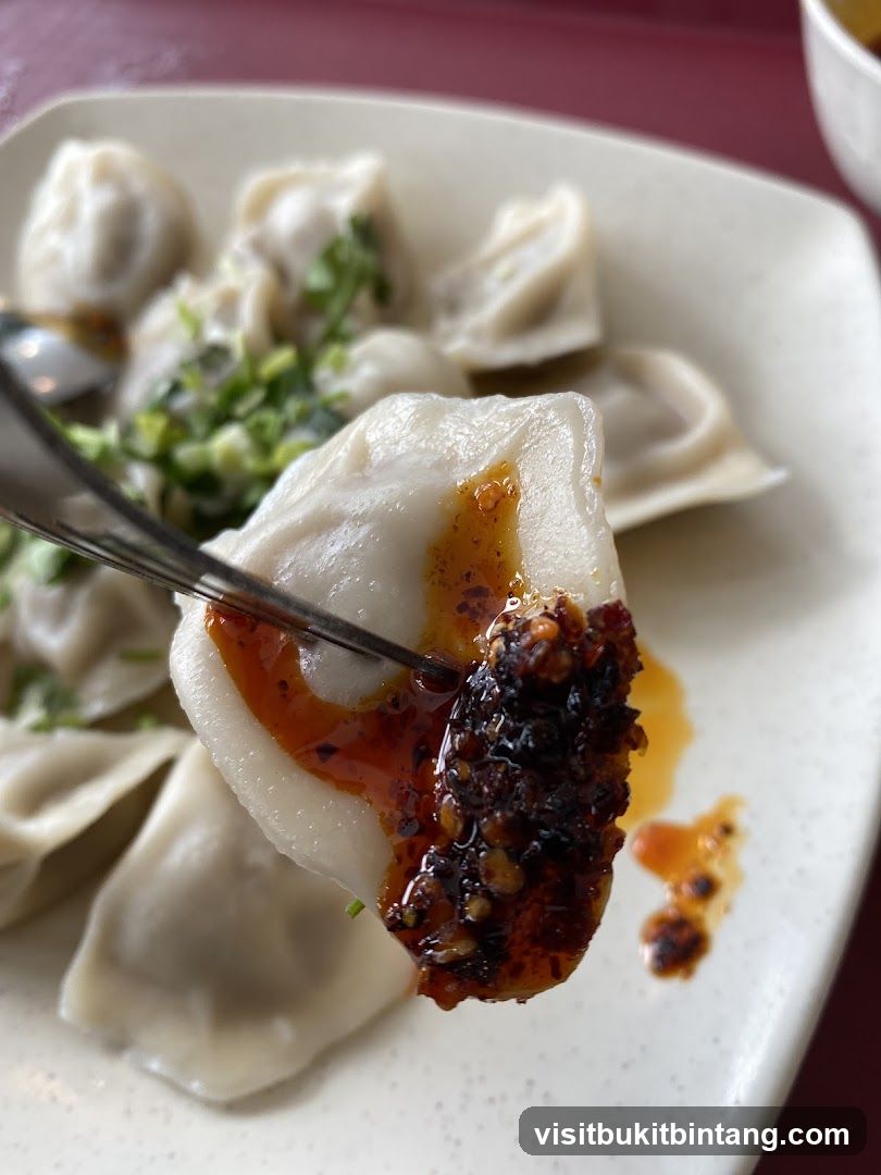 Dumplings with Chili Oil
