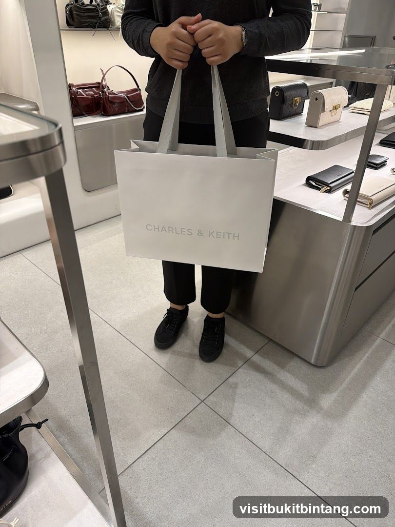 Person holding a shopping bag
