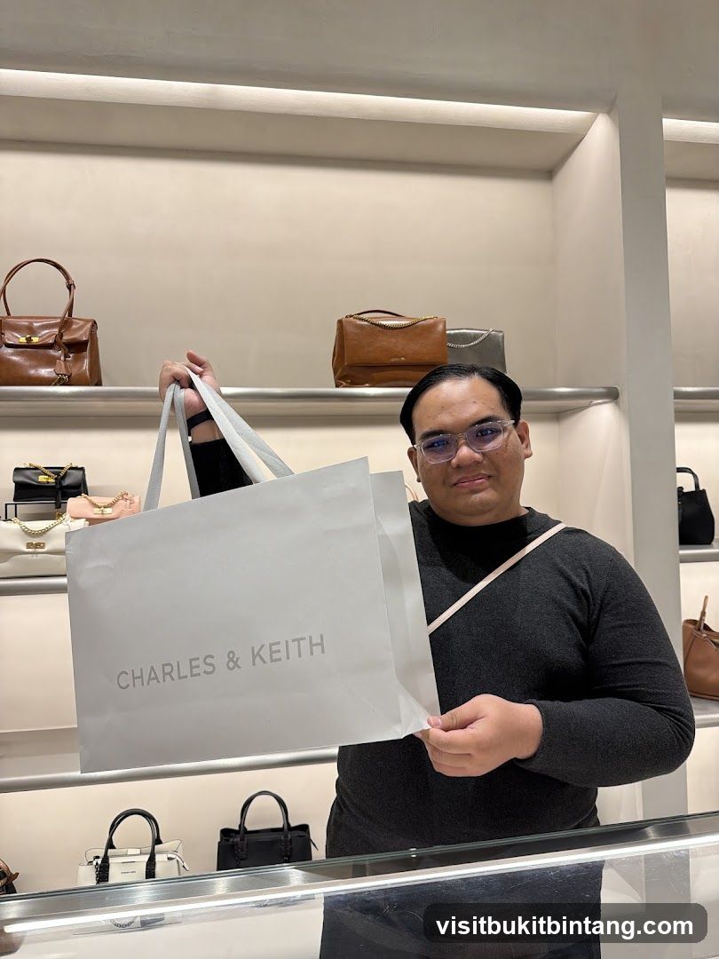 Man holding a shopping bag