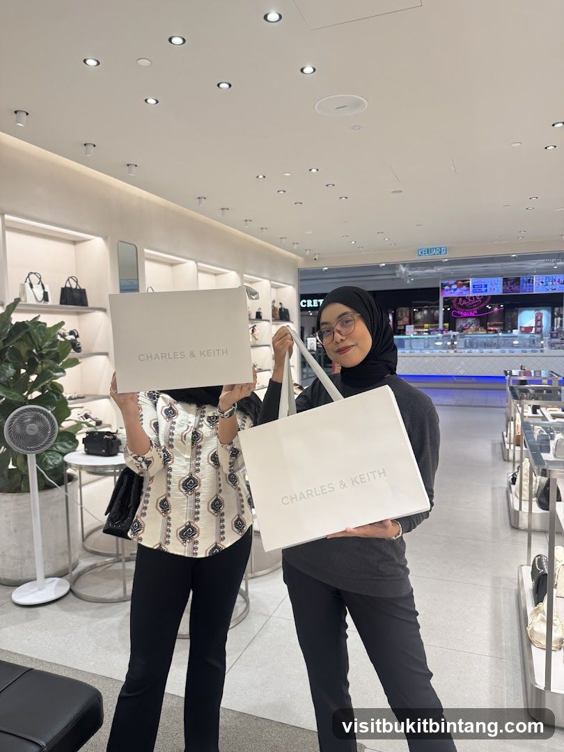 Two women holding shopping bags