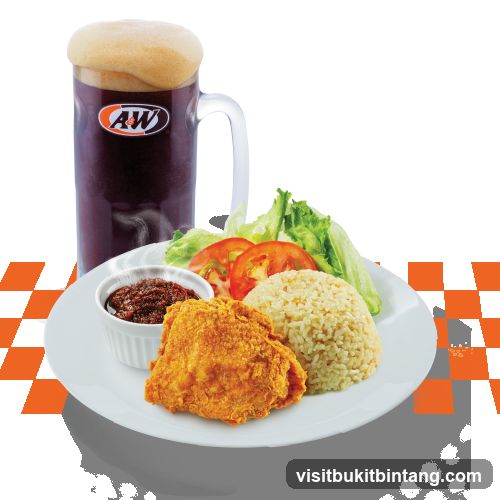 A&W Fried Chicken Meal
