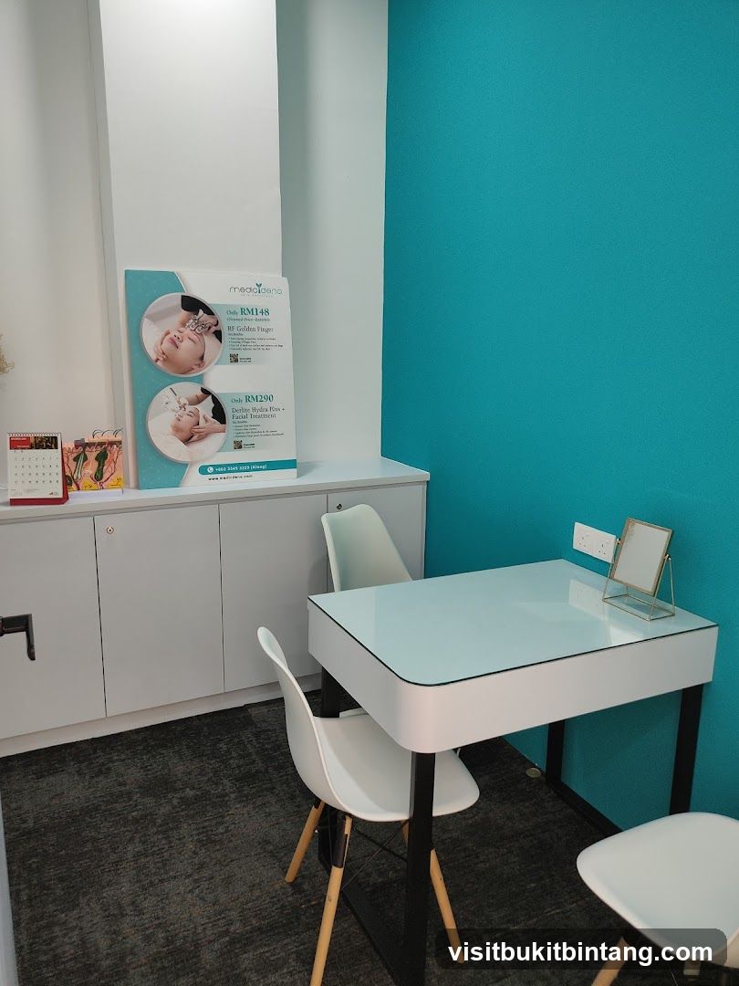 Treatment Room with Promotional Poster