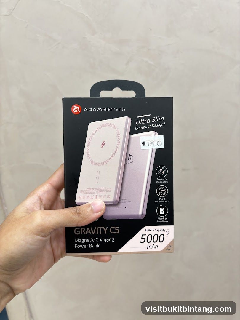 ADAM Elements Gravity C5 Magnetic Charging Power Bank
