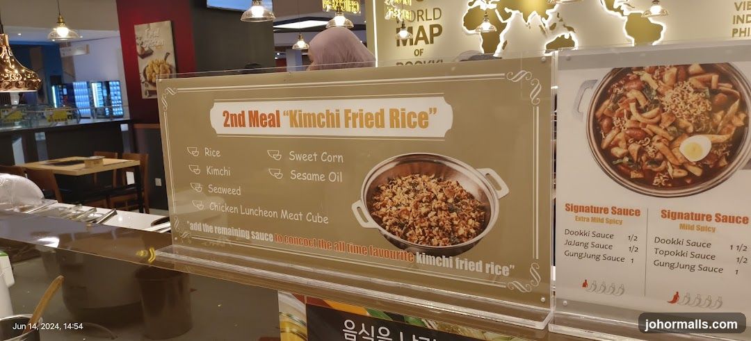 Korean Food Menu