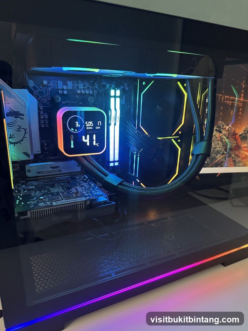 Custom PC Build with RGB Lighting