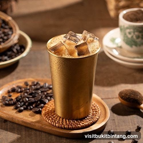 Iced Coffee with Coffee Beans