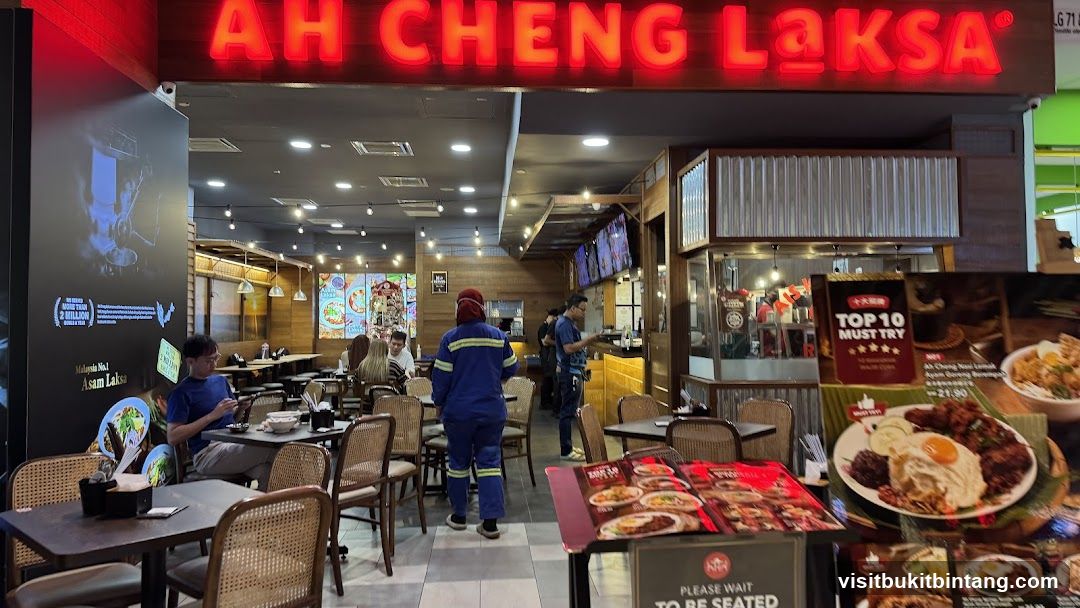 Restaurant Interior with Signage