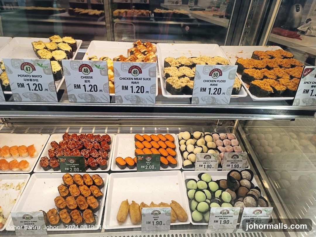Sushi and Mochi Display