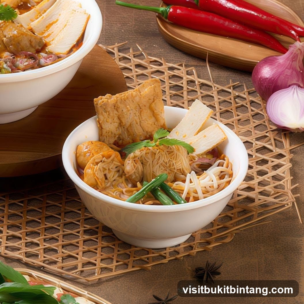 Curry Noodles with Tofu and Fish Cakes