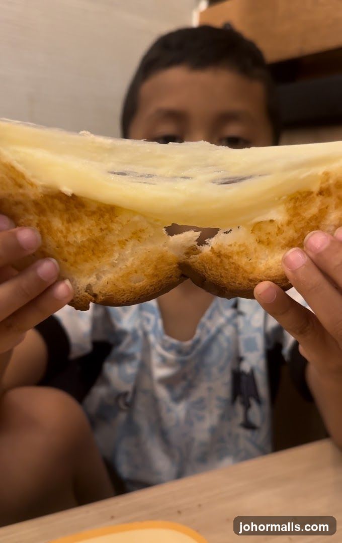 Stretched Grilled Cheese