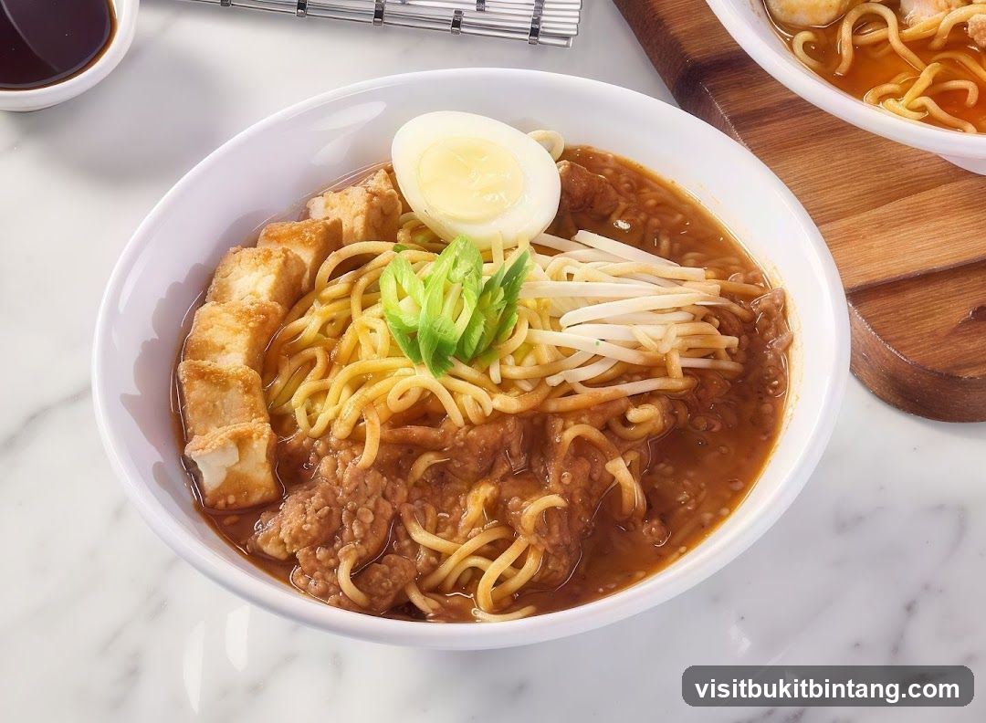 Noodle Soup with Tofu and Egg