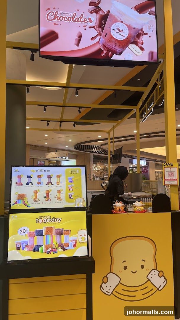 Cheezu Chocolate and Toast Display