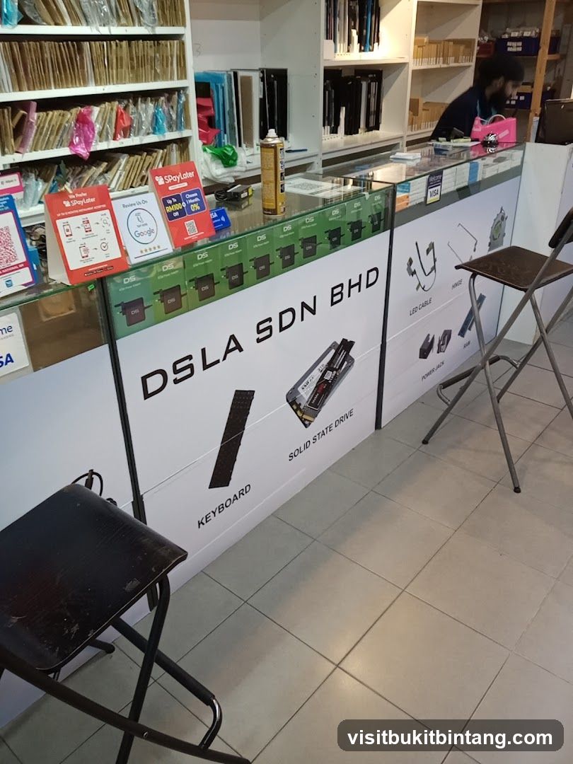 Computer Parts Store Counter