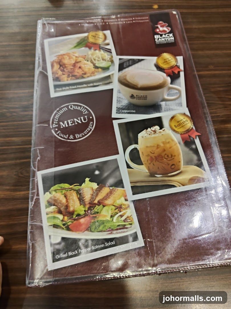 Black Canyon Coffee Menu