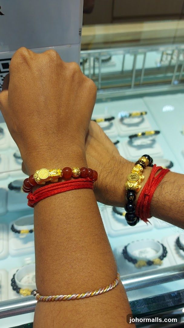 Bracelets on display