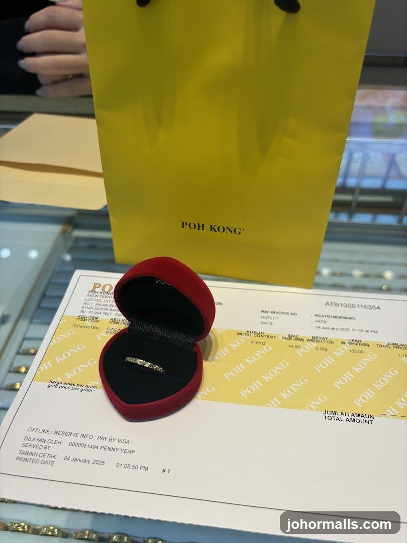 Jewelry Purchase Receipt