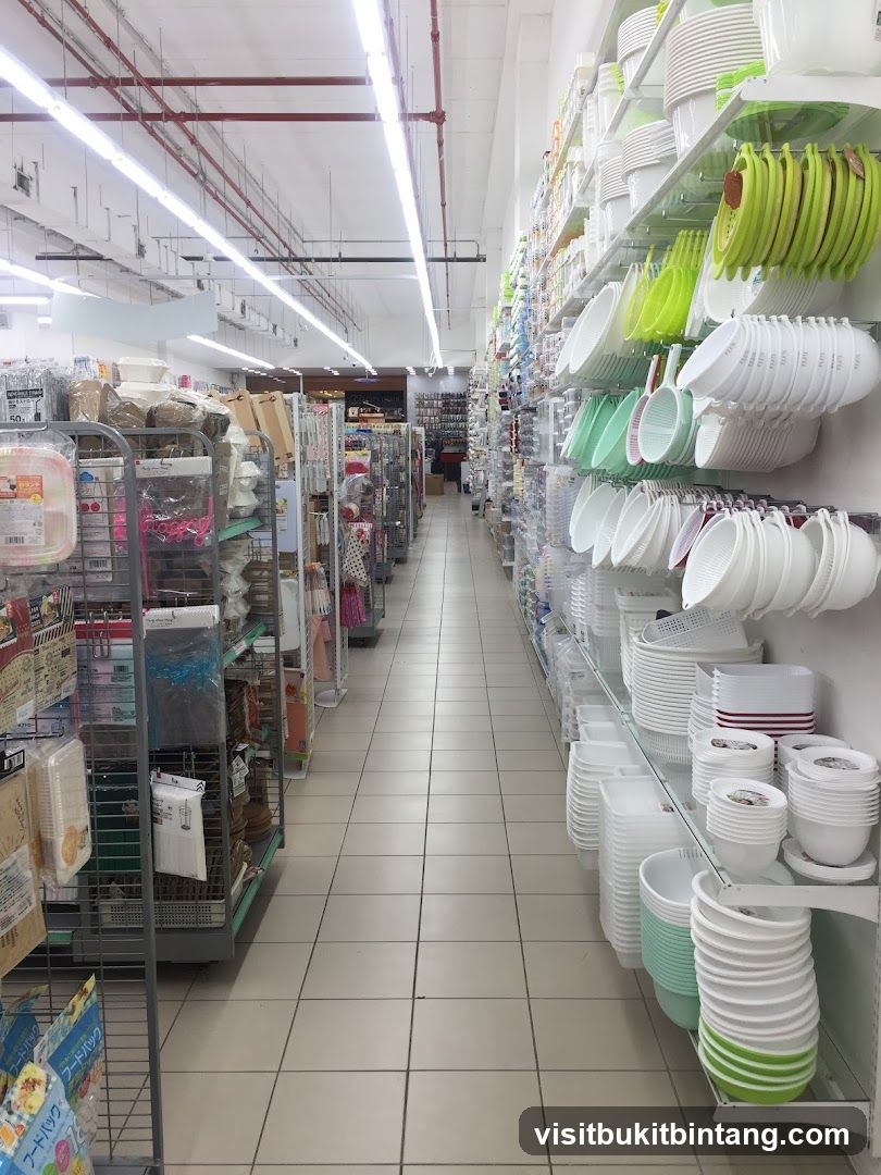 Aisle of Kitchenware in a Store