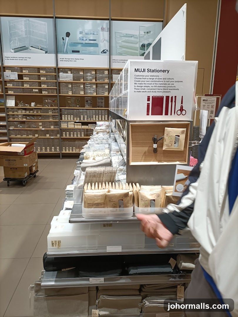 MUJI Stationery Display