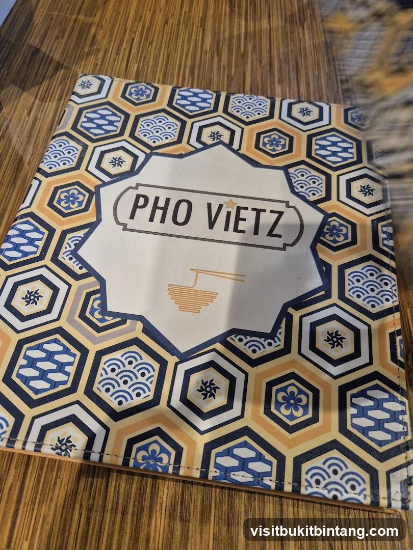 Pho Vietz Menu