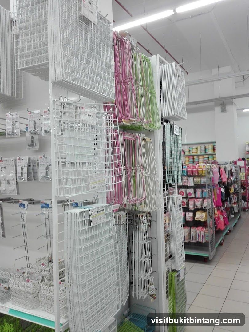 Store aisle with display racks