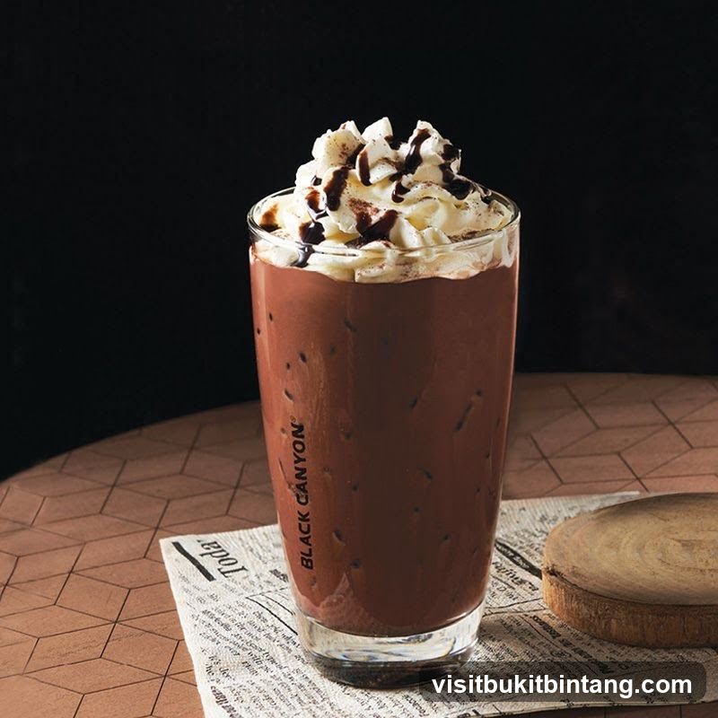 Iced Chocolate Drink with Whipped Cream