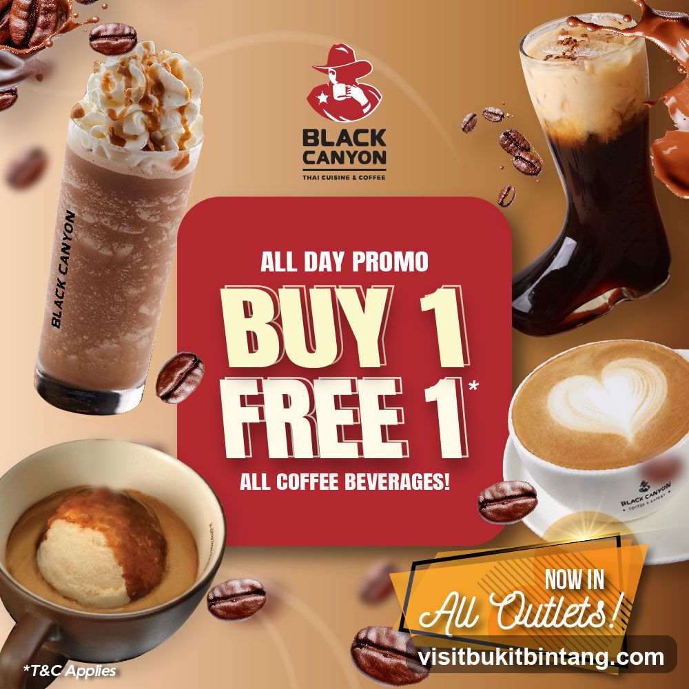 Black Canyon Coffee Buy 1 Free 1 Promo