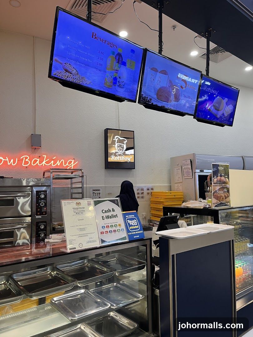 Bakery Interior with Digital Menu