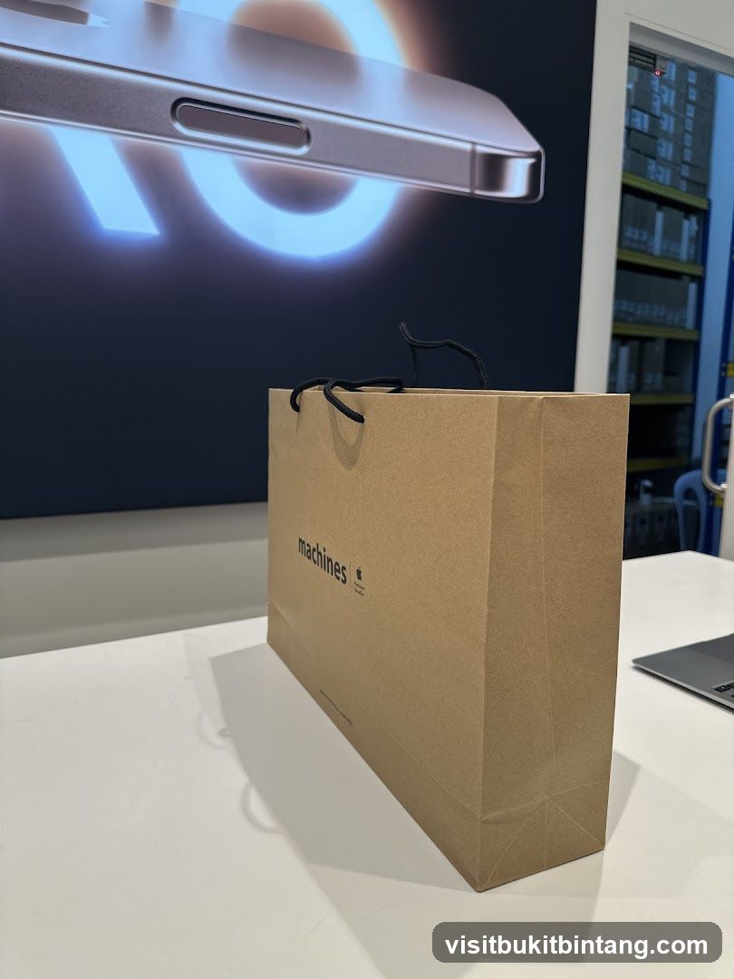 Shopping Bag with Apple Logo