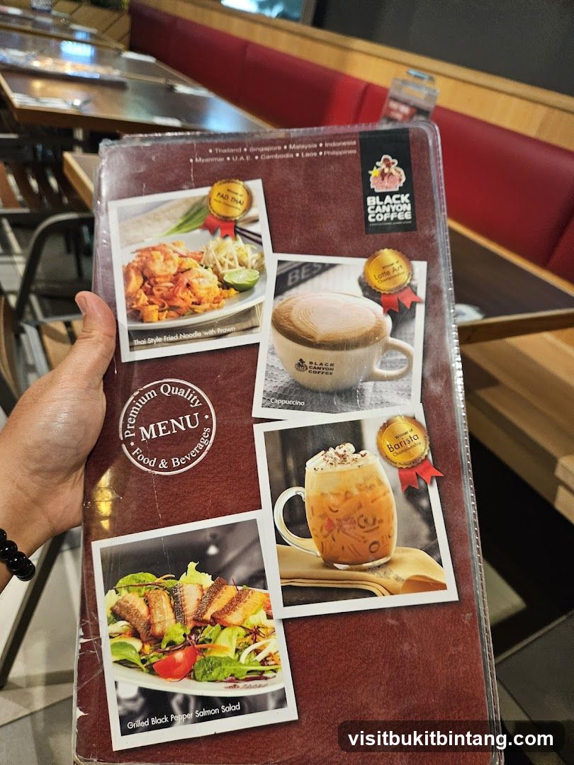 Black Canyon Coffee Menu