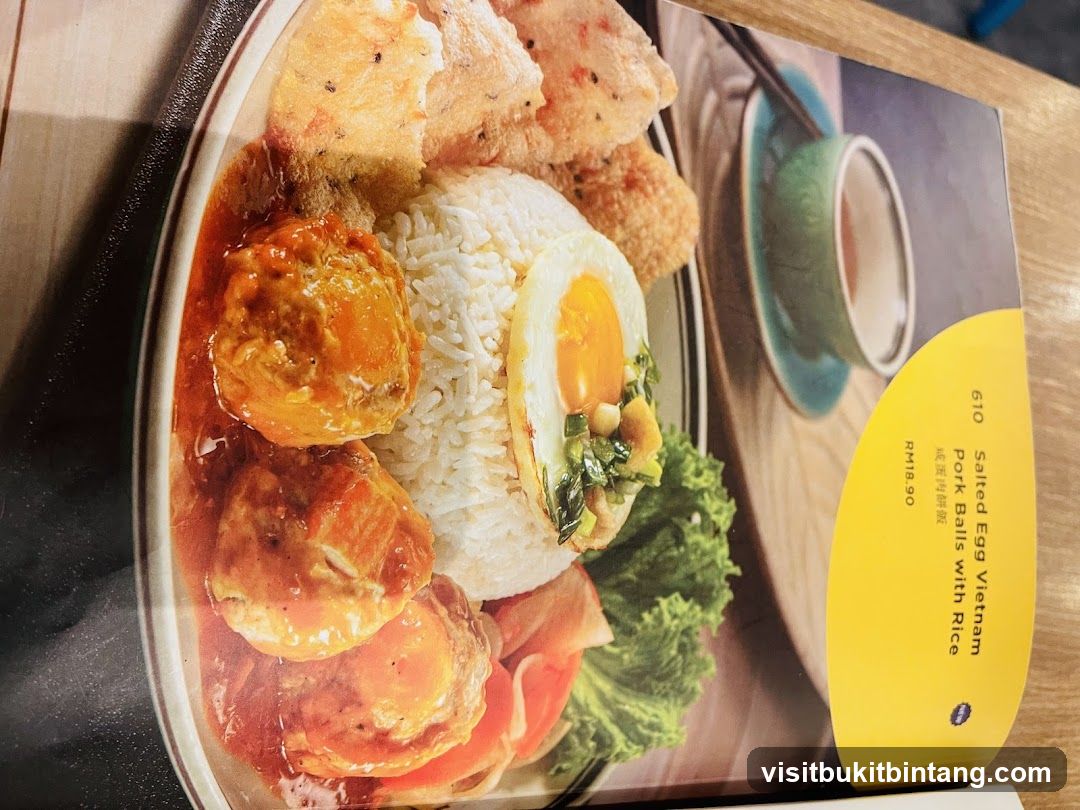 Salted Egg Vietnam Pork Balls with Rice
