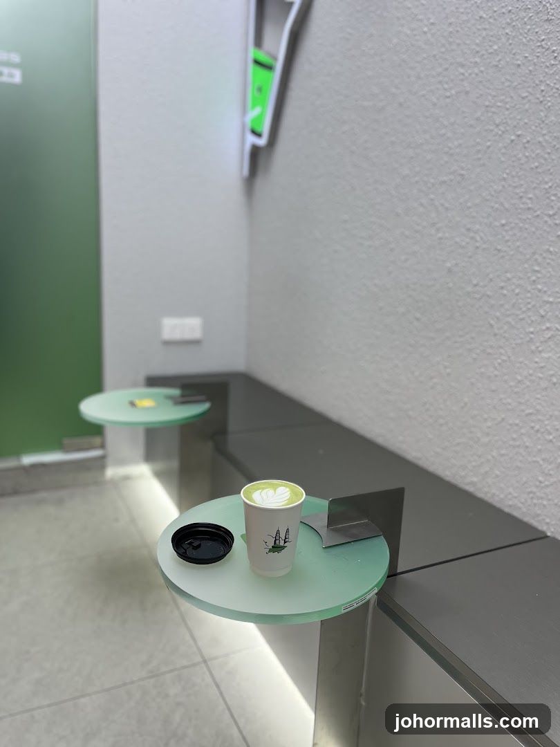 Coffee cup on a small table