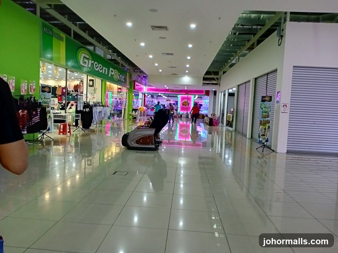 Mall Interior with Shops