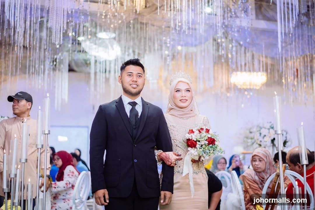 Wedding Couple Walking Down Aisle