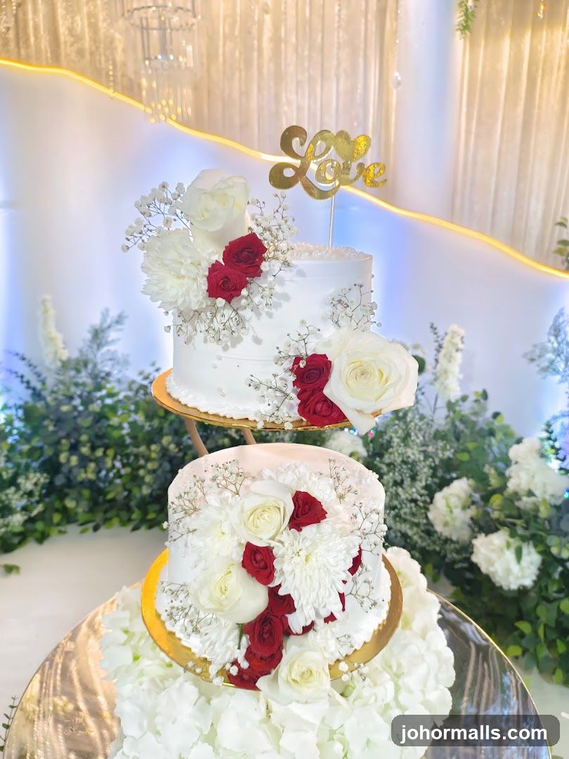 Two-Tiered Wedding Cake