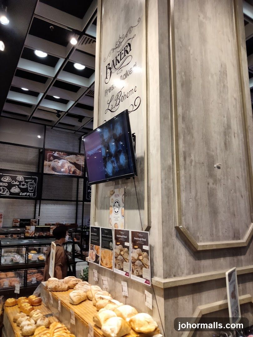 Bakery Interior with Bread Display