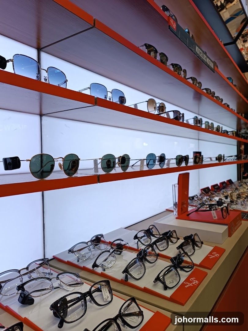 Eyeglasses and Sunglasses Display