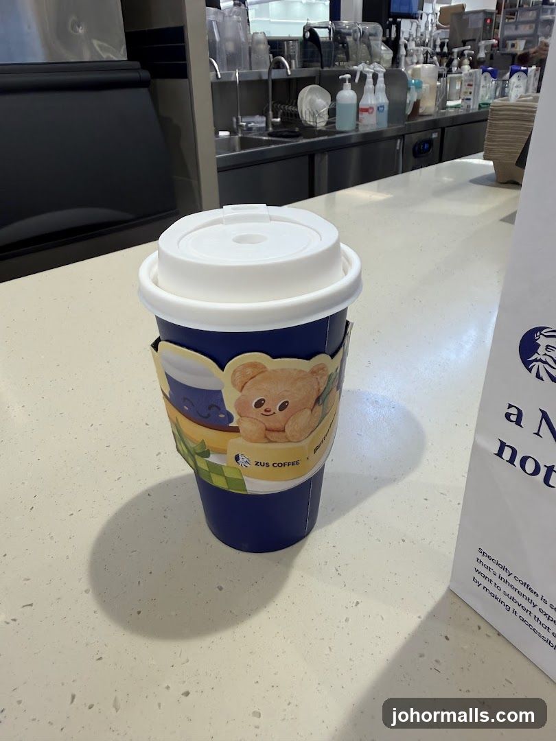 Coffee Cup with Cartoon Bear