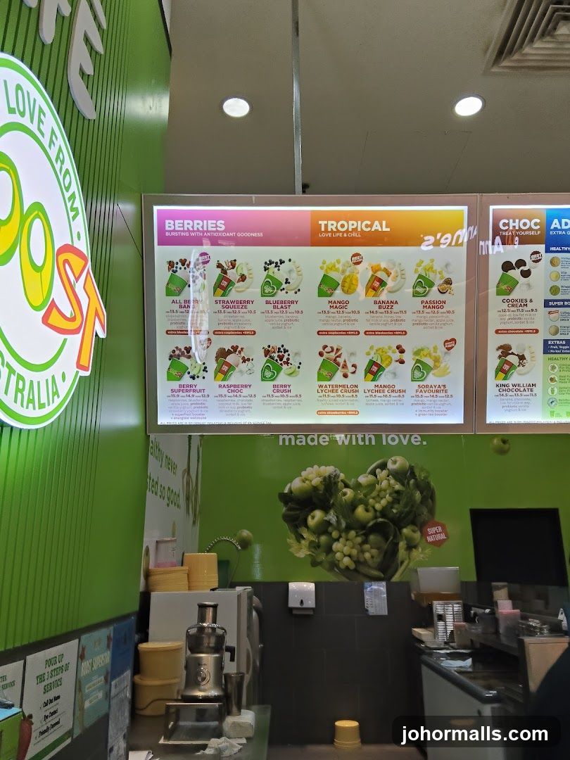 Juice Bar Menu