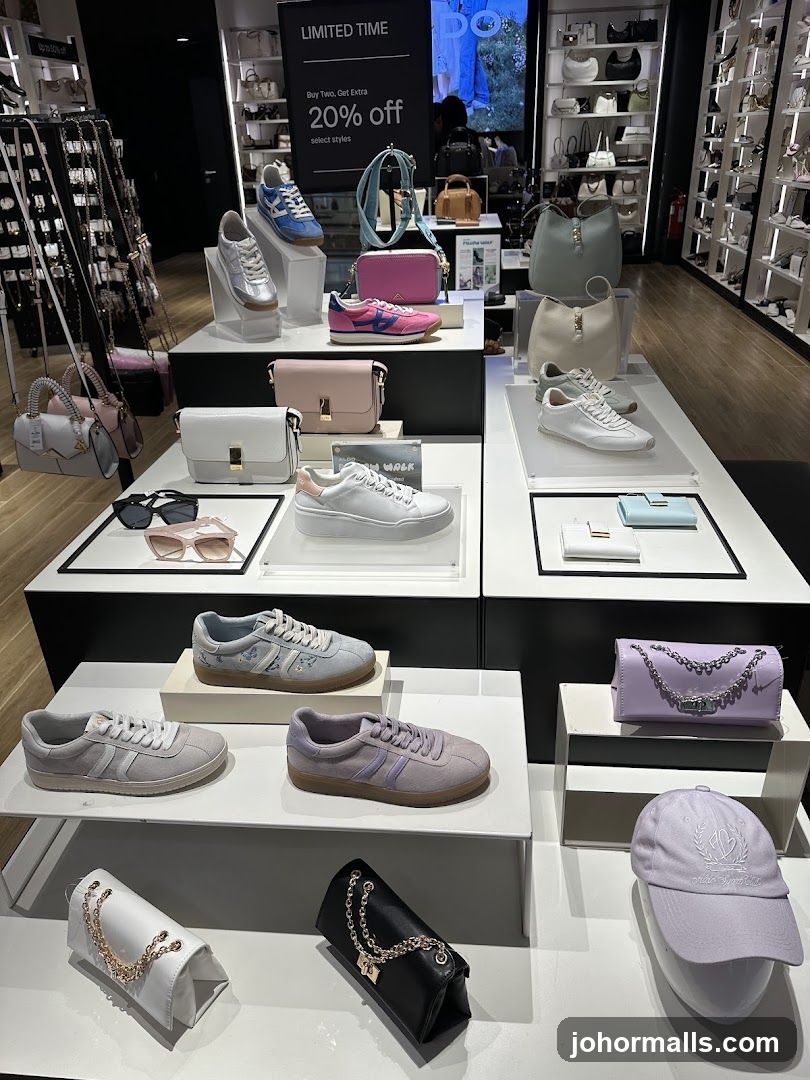 Footwear and Handbag Display