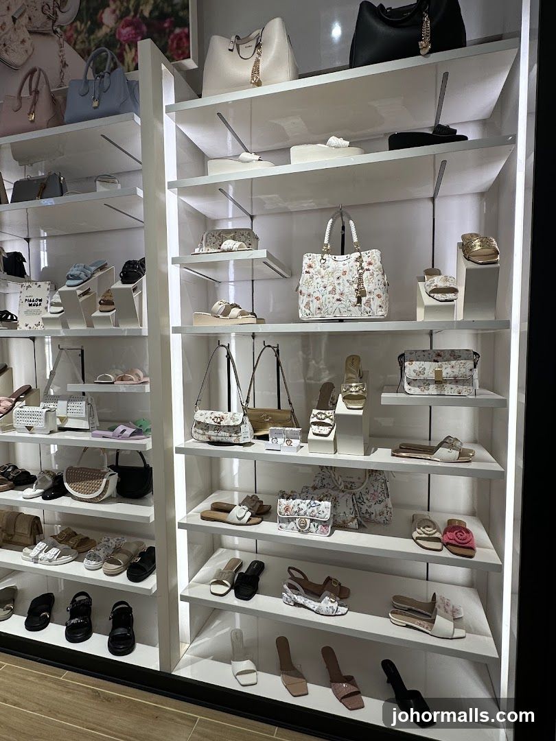 Handbags and Shoes Display