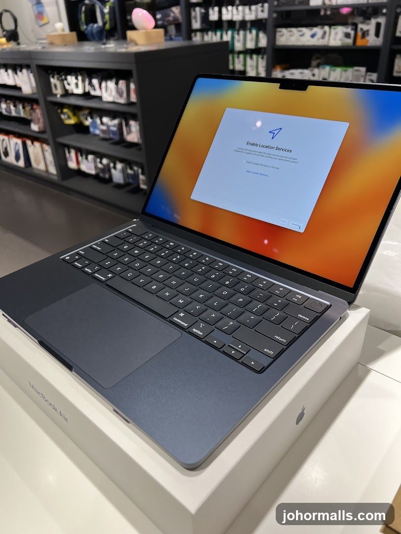 MacBook Air on Display