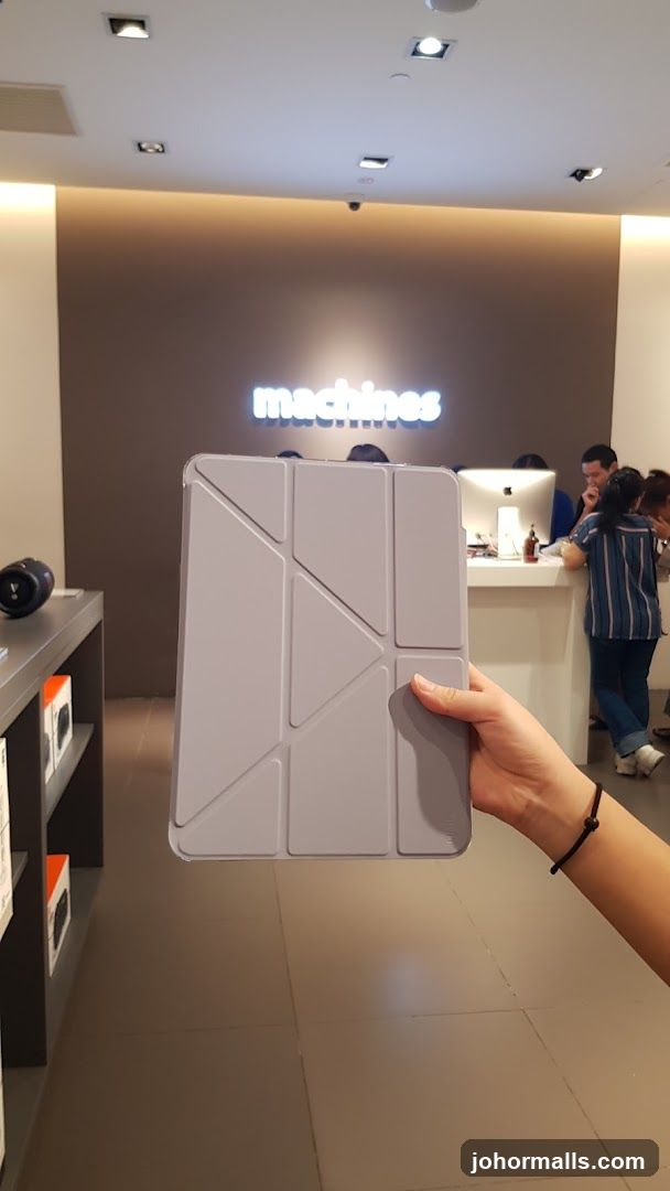Store Interior with Tablet Case