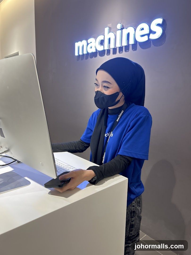 Employee at a computer
