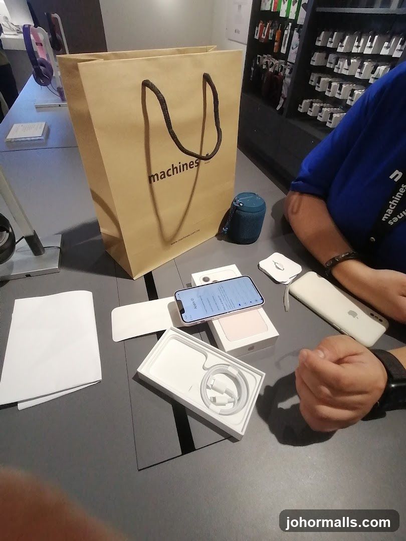 Unboxing new iPhone