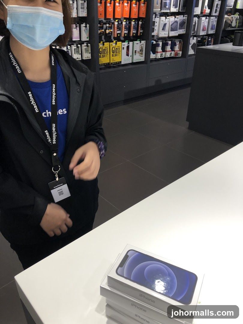 iPhone Boxes and Employee